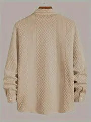Classic Men’s White Shirt – European Style, Regular Fit, Long Sleeve