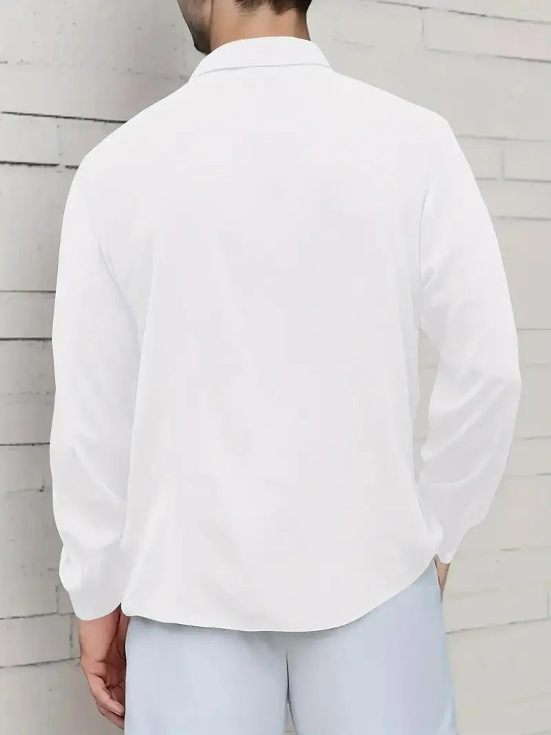 Classic Men’s Long Sleeve Shirt – Regular Fit, Button-Down, Timeless Style